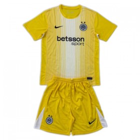 Inter Milan Målmand Børn 2025-26 Gul - Fodboldtrøjer (S/S)